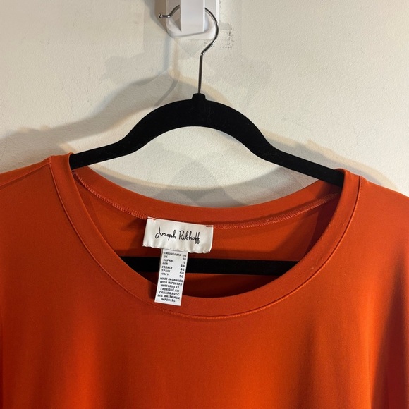 JOSEPH RIBKOFF Sz 16 Tulip Hem Long Line Horizontal Pleats on Doleman Sleeve - Picture 3 of 7